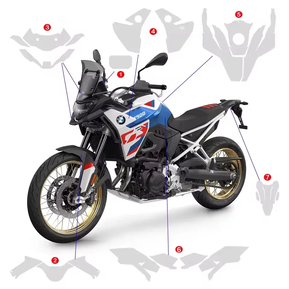 F 900 GS TPU Paint Protection Fairing Protection Clear Anti-scratch Film Accessories For BMW F900GS 2024-2026 Motorcycle PPF