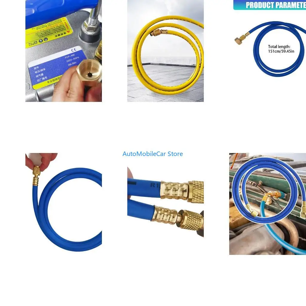 G8TE High Pressure HVAC Service Hose Refrigerants Refilling Tube Ergonomic Connector For Efficient Refrigerants Handling