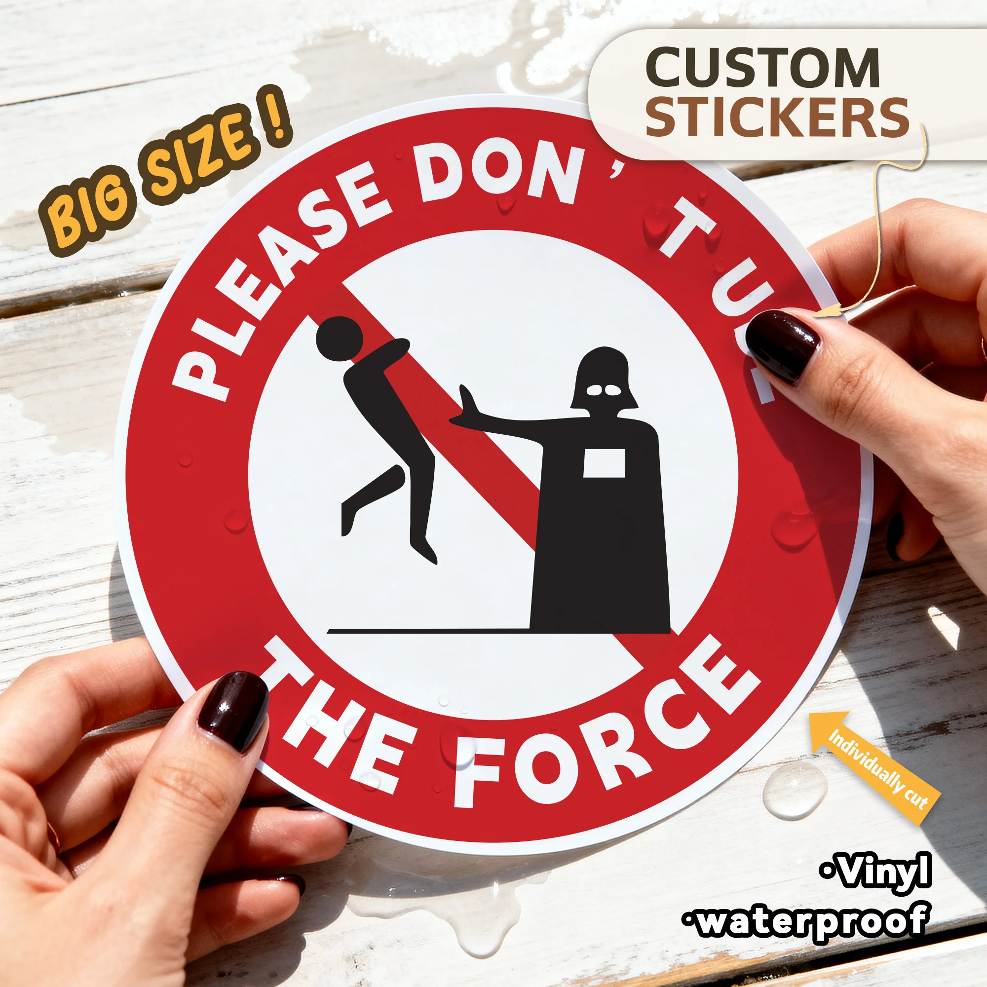 

Custom Funny Warning Stickers,Large Size,Personalized PVC Waterproof NO Smoking Label,Warning Danger signs for Car Public Garage