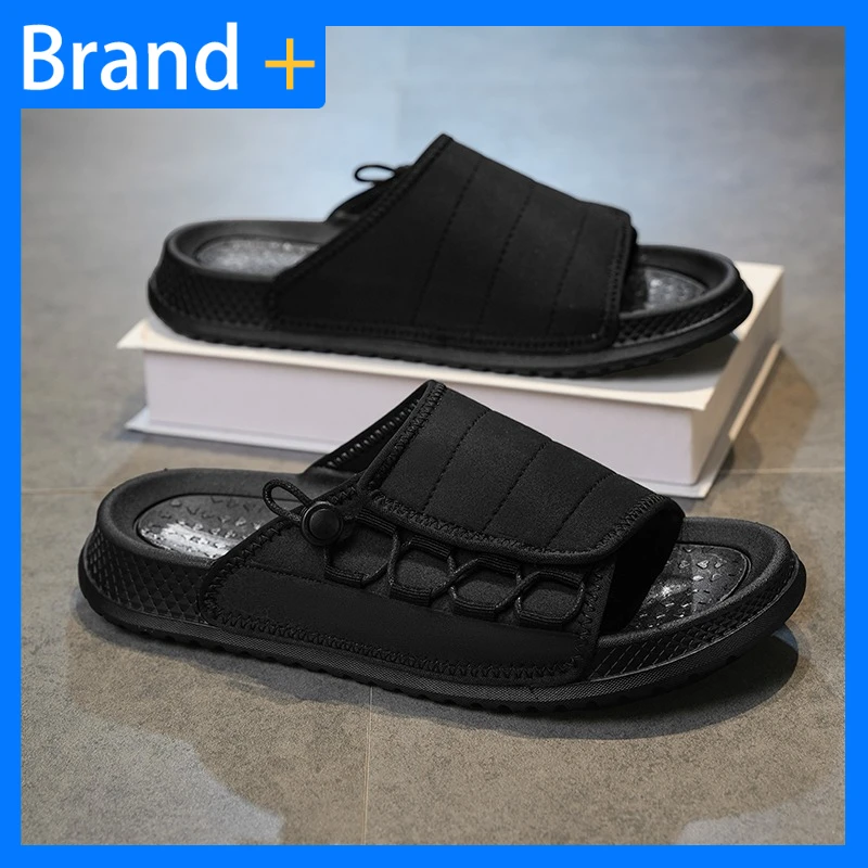 

Mens Slippers Anti Slip Breathable Daily Wear Comfortable Solid Color Home Footwear Summer New Soft Casual Shower Beach Shoes