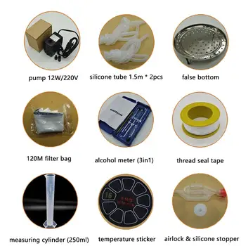 20L sada na palírnu alkoholu Moonshine, stroj na výrobu vodky, domácí palírna na alkohol 10 nejlepší prodej stroj na výrobu alkoholu - №9