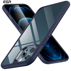 ESR for iPhone 12 Pro Max Glass Case for iPhone 12 Pro Case Hard Back Cover Full Protective Clear Funda Case for iPhone 12 mini