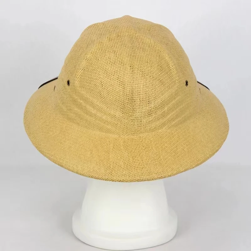 DongKing Hamiotwo Straw Sun Hat Bucket hat Helmet Toyo Jungle Hat Miners Cap High Quality Men Women