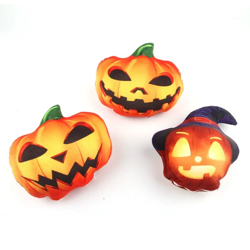

Halloween Pumpkin Plush Toy For Dogs Pet Chew Bite Resistant Pillow Stuffed Doll Festive Decoration Soft Plushie Holiday Party