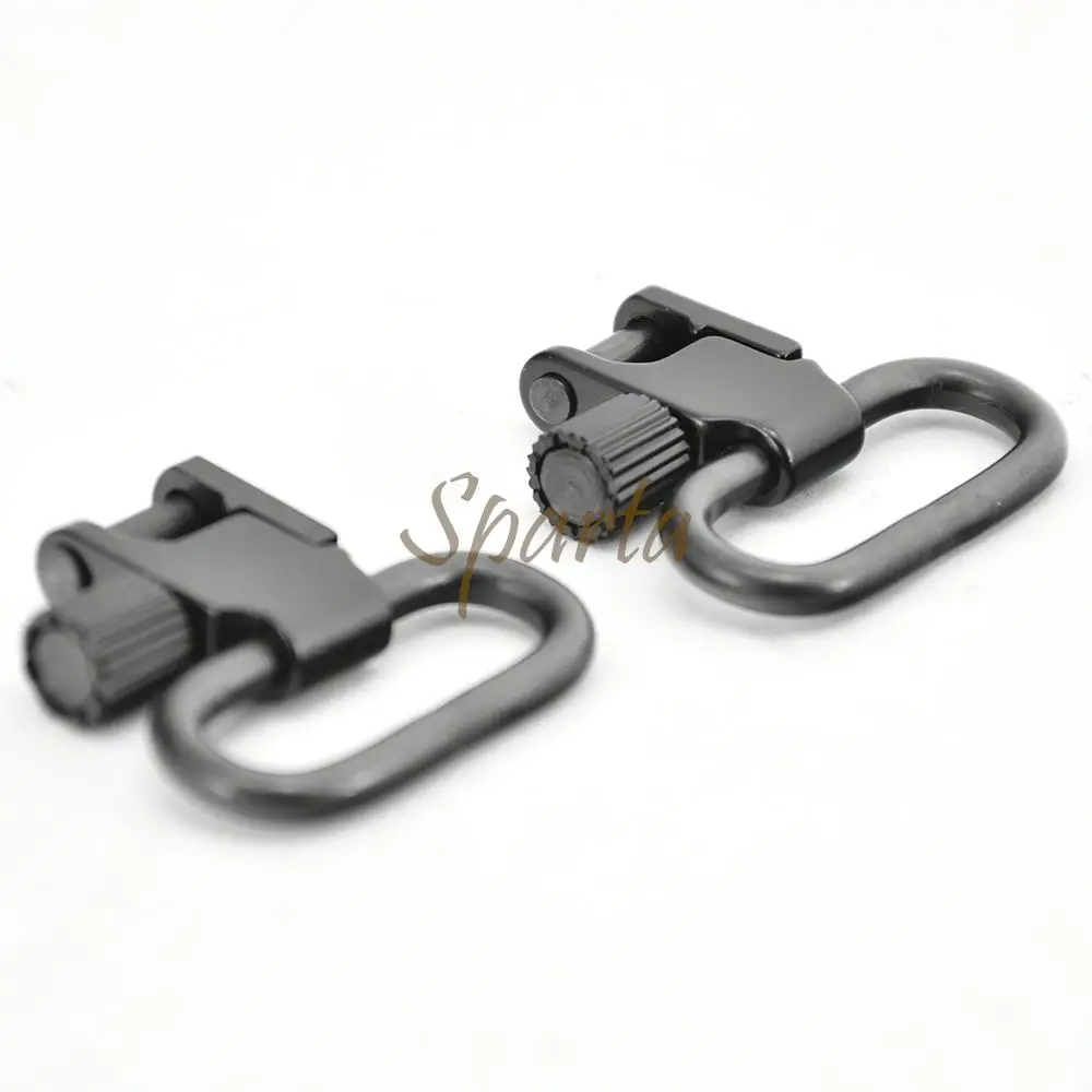 2 Pcs QD Sling Swivels Quick Detachable Locking For 1 Inch 1.25 Inch Hunting Firearms Shoulder Strap