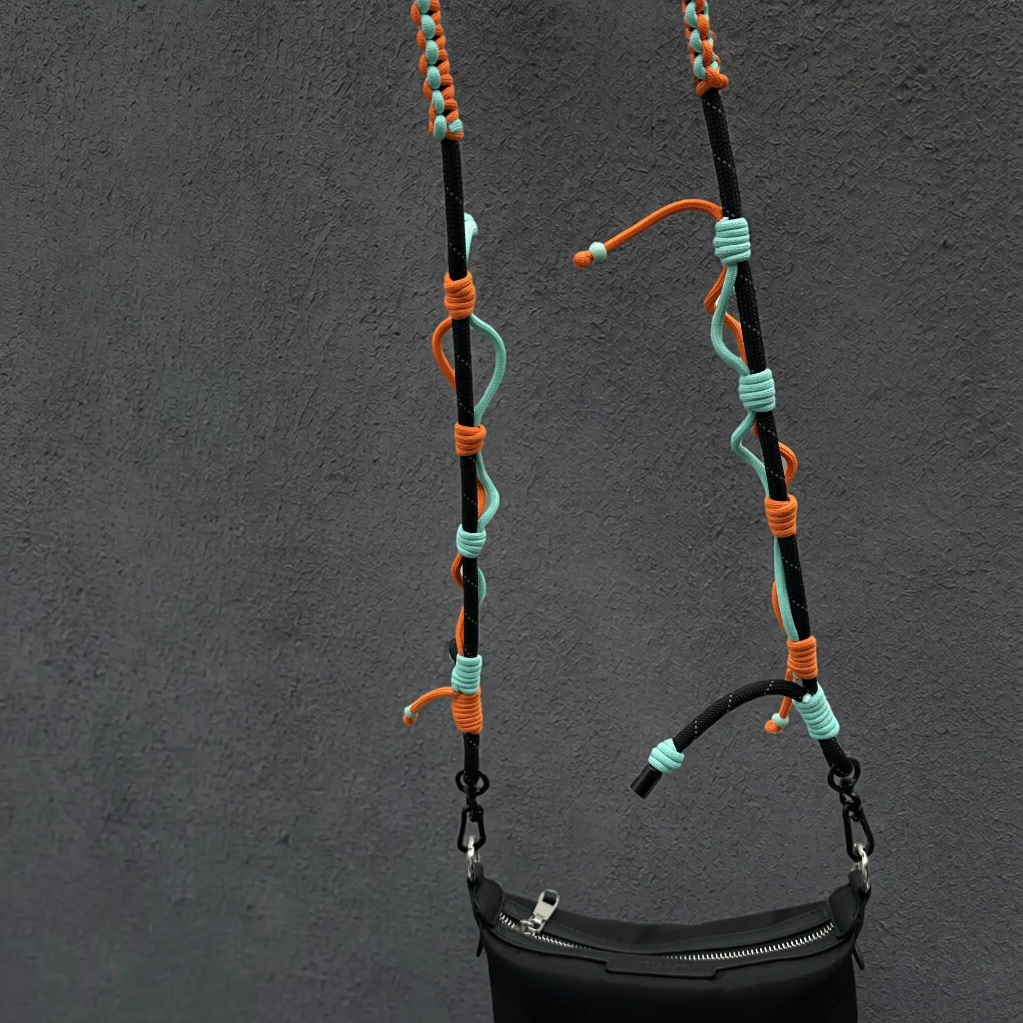 Bag Strap Multifunction Adjustable Hand Woven Paracord Crossbody Strap Outdoor Travel Camping Camera Phone Lanyard Accessories