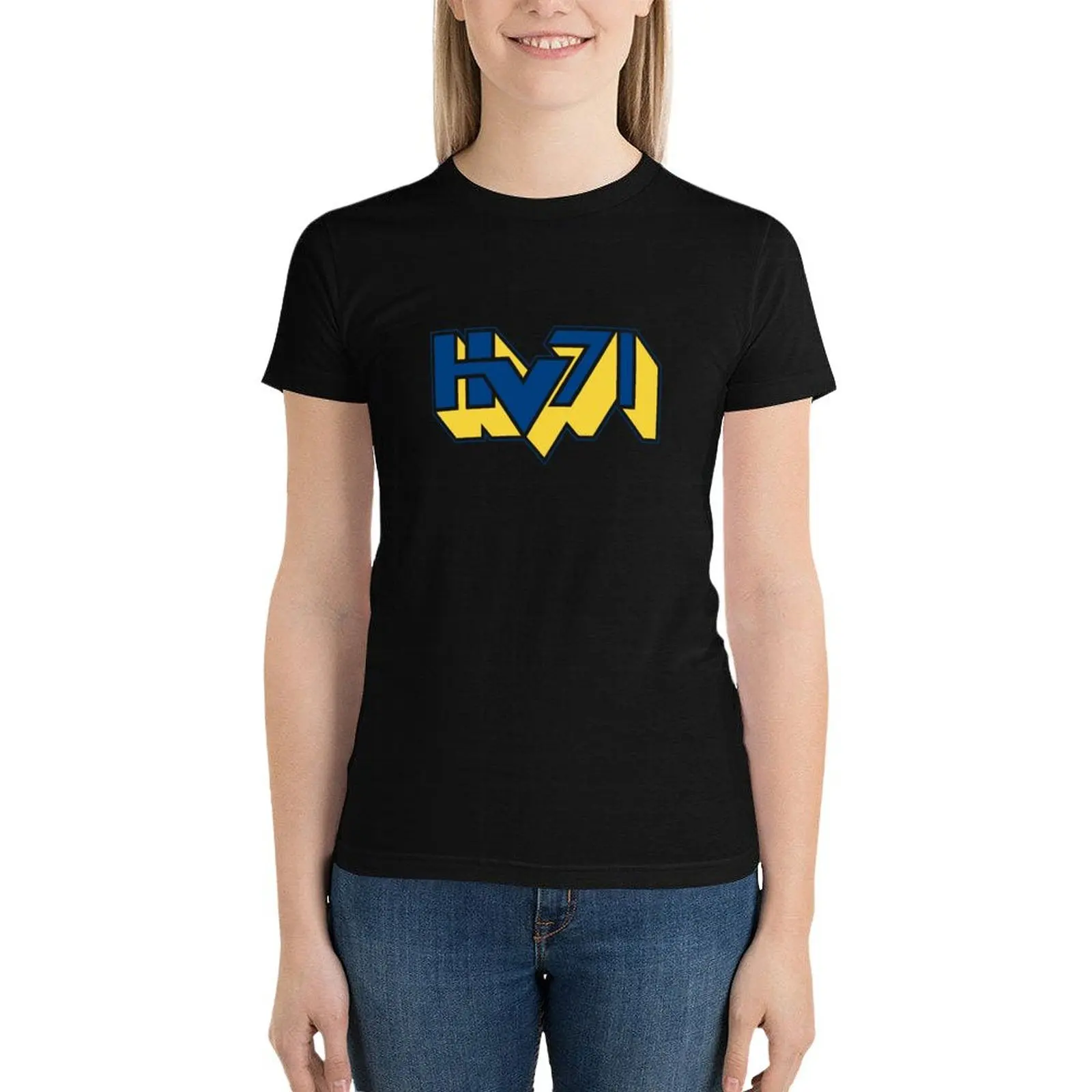 

Hv71 hockey icons T-Shirt summer top lady clothes shirts graphic tees tshirts woman