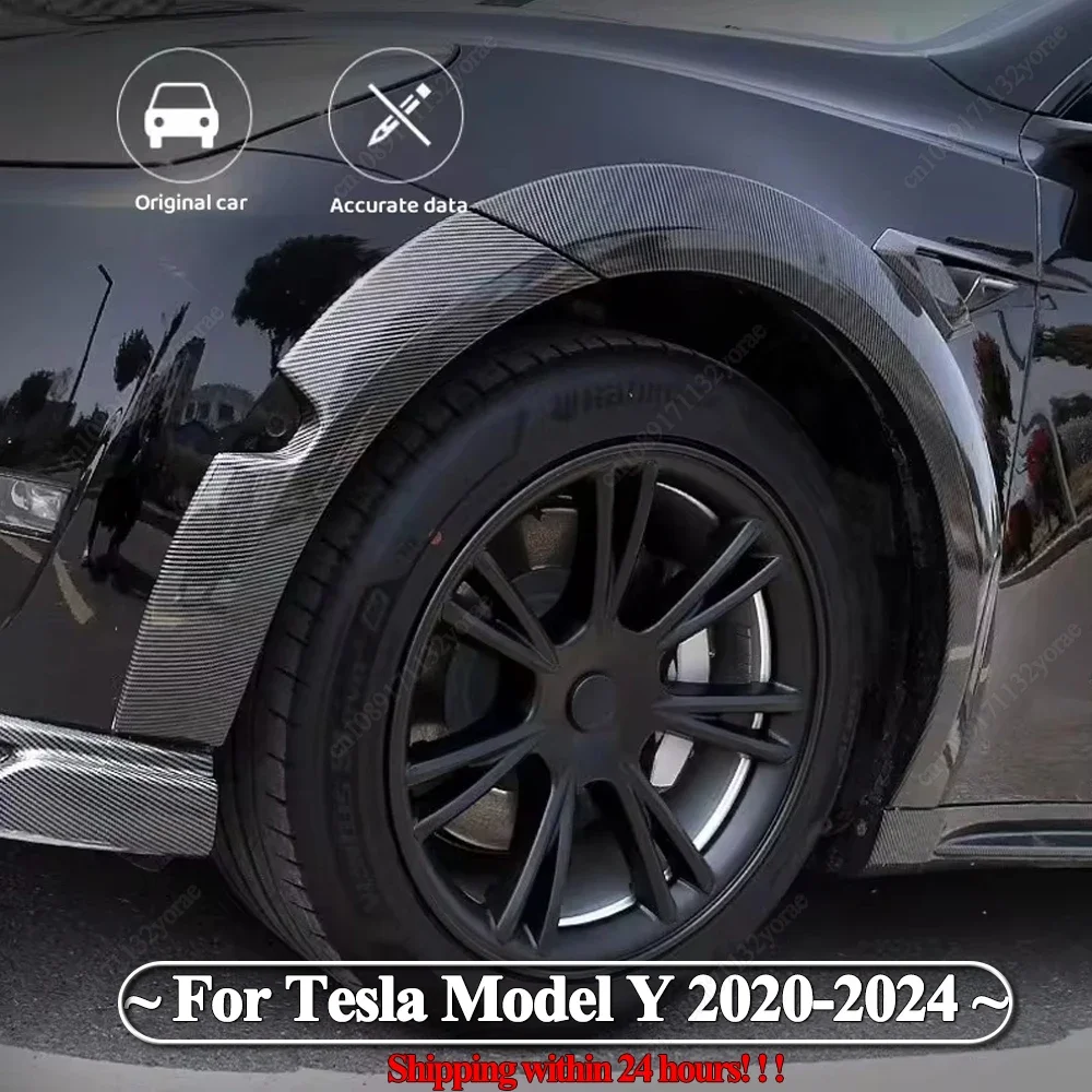 

4PCS For Tesla Model Y 19 Inch Wheel Caps 2020-2024 Matte Black HubCap Performance Automobile Replacemen Hub Cap Full Rim Cover