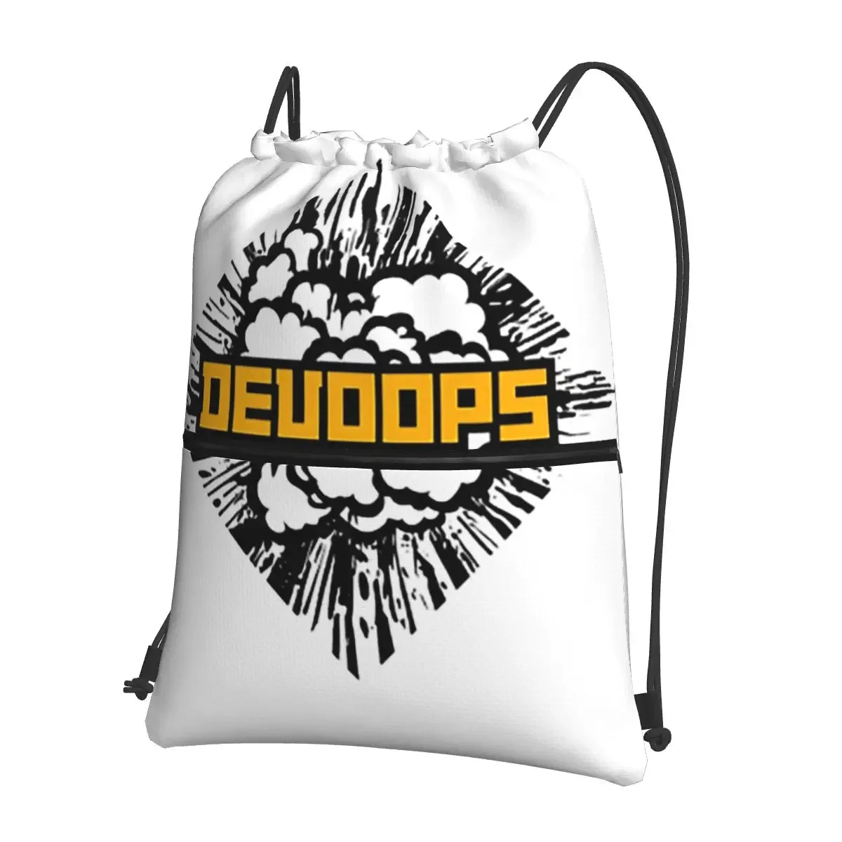 

DevOops DevOps Забавные наклейки Devops Портативные рюкзаки Сумка на шнурке Повседневная сумка на шнурке Карманные сумки для книг для путешествий Спорт