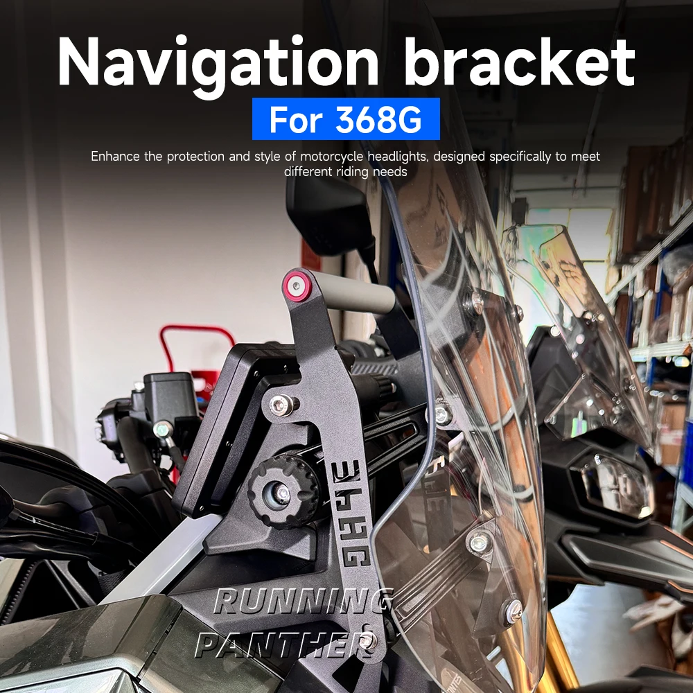 For ZONTES 368G 368-G  Motorcycle Navigation GPS Stand Holder Mobile Phone Aluminum Mount Bracket