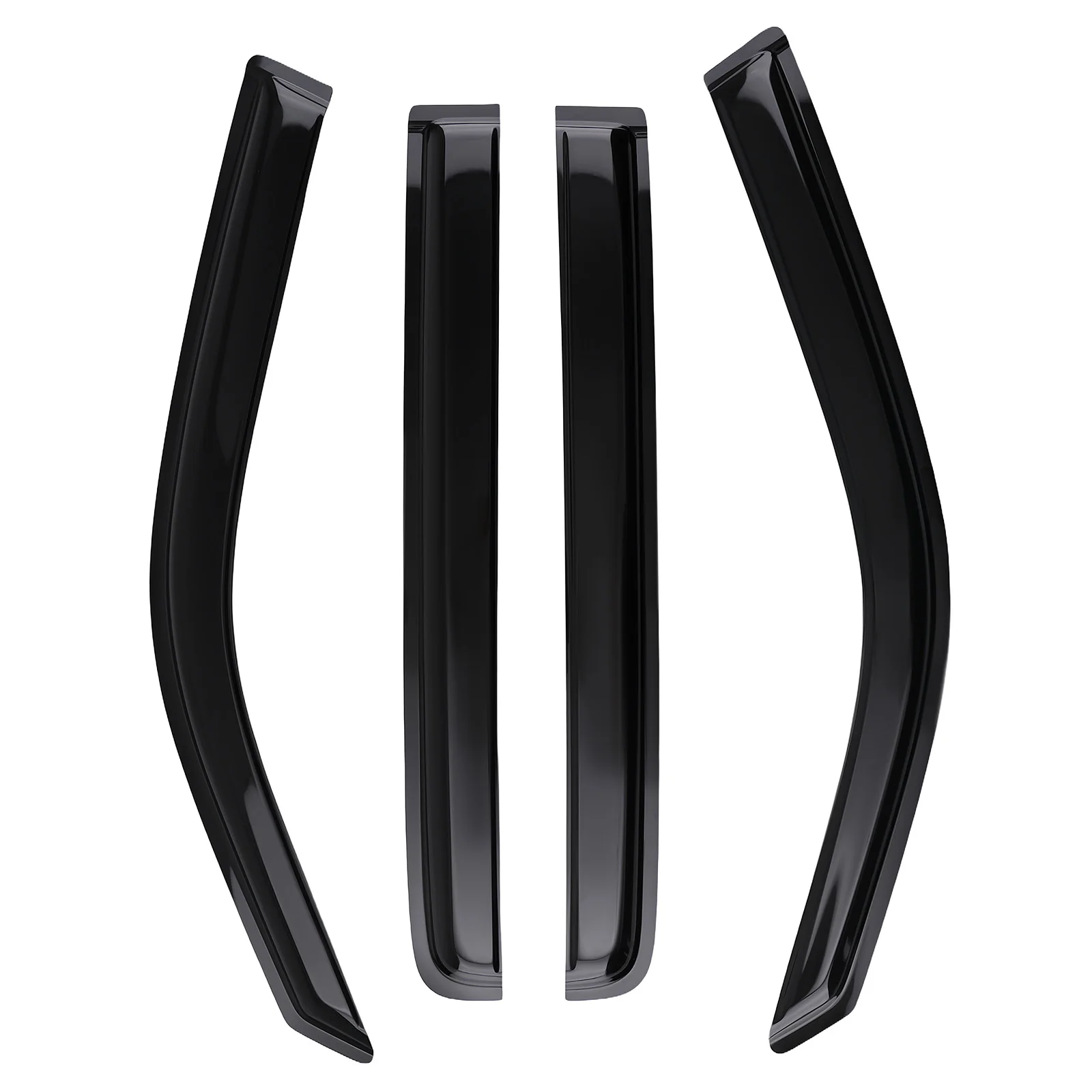 

Window Rain Guard Visor for Honda Pilot 2009-2015 Front Rear Black Set