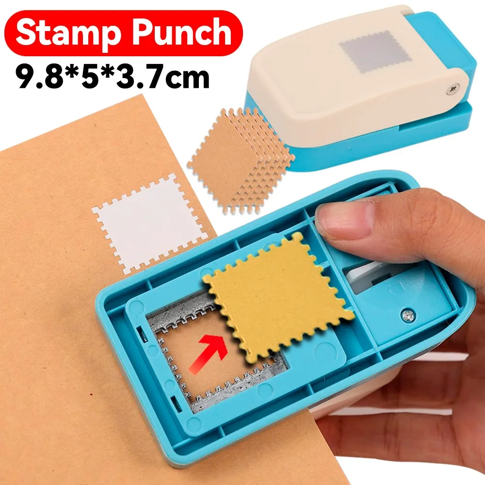 Rectangular Postage Stamp Punch Ware Rectangle Craft Lever Punch Handmade Various Paper Punch for Crafting Scrapbooking Cards