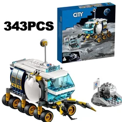 Creative City Outer Space The Moon Rover 60348 Building Blocks Astronaut Model Probe Vehicle Toys Kids Adult For Gifts