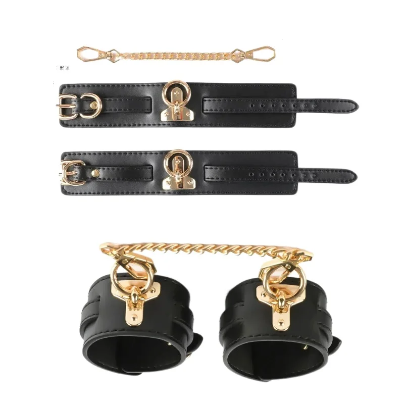Handcuffs Bondage Restraints Adult Products Sex Game PU Leather Roleplay Roleplay Toys Wrist Cuffs Slave Harness Bondage