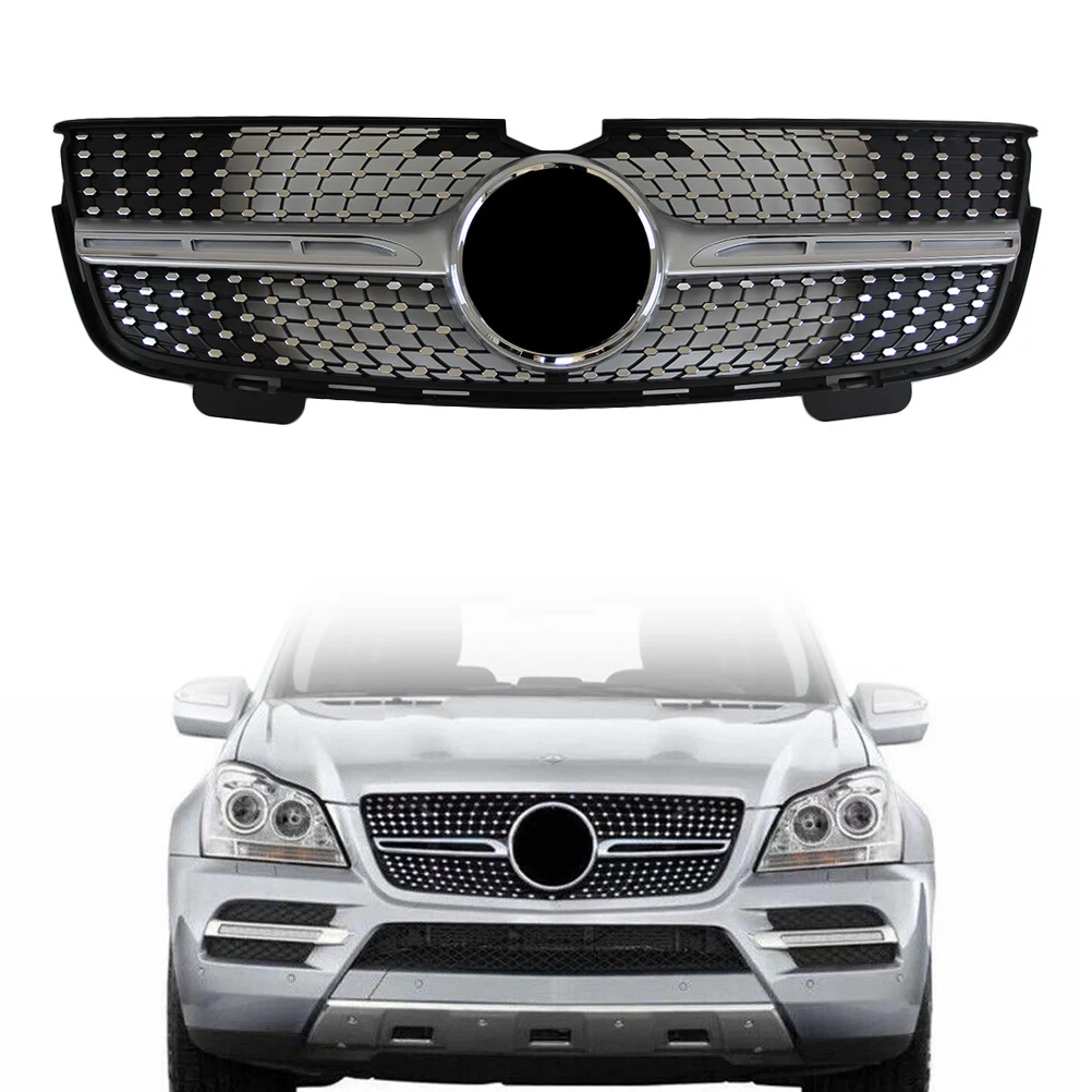 

Front Grille Diamond Style For Mercedes Benz GL-Class X164 GL320 GL350 GL450 GL500 GL550 2006 2007 2008 2009