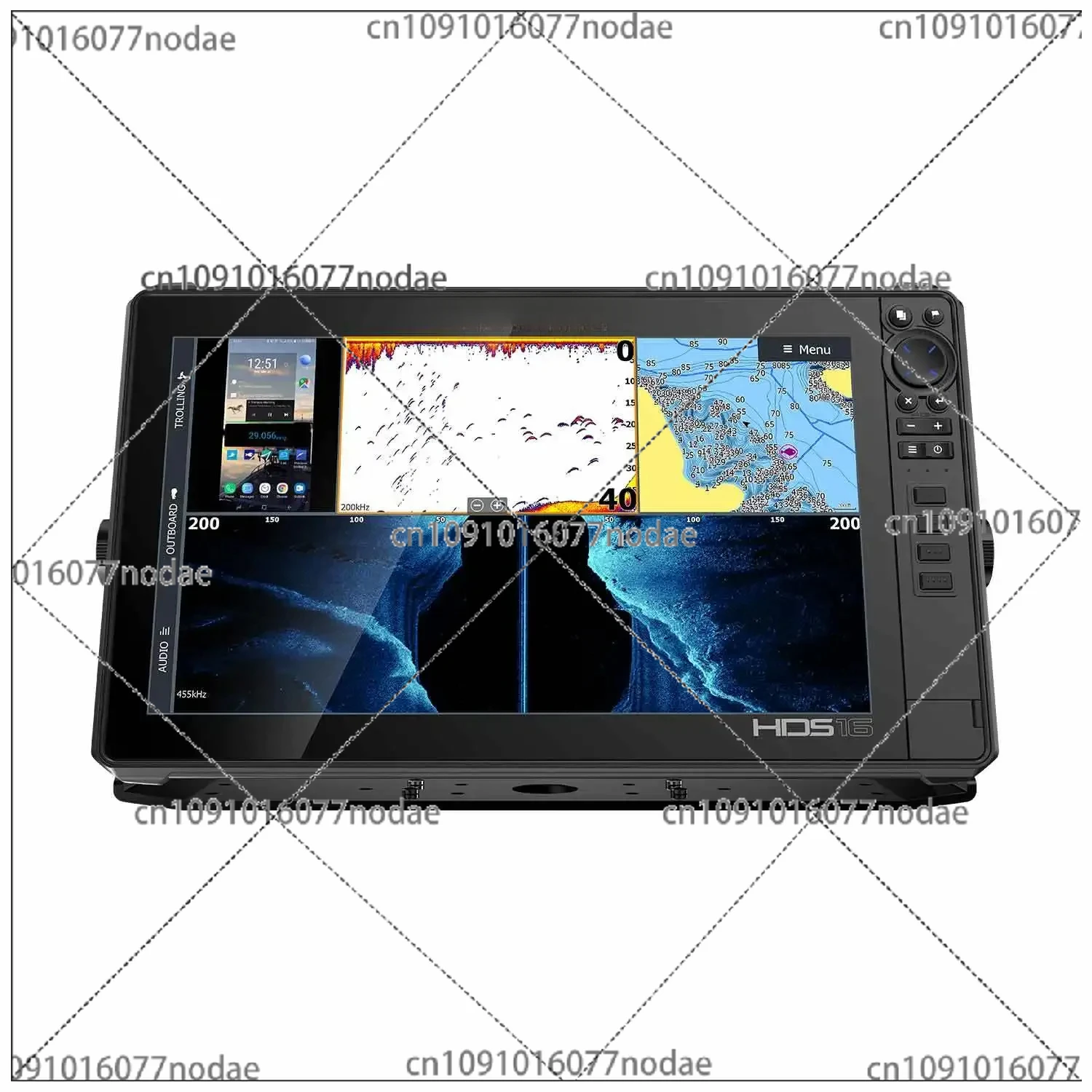 HDS-16 LIVE W/ACTIVE IMAGING 3-IN-1 TRANSOM MOUNT & C-MAP PRO CHART Fish Finders