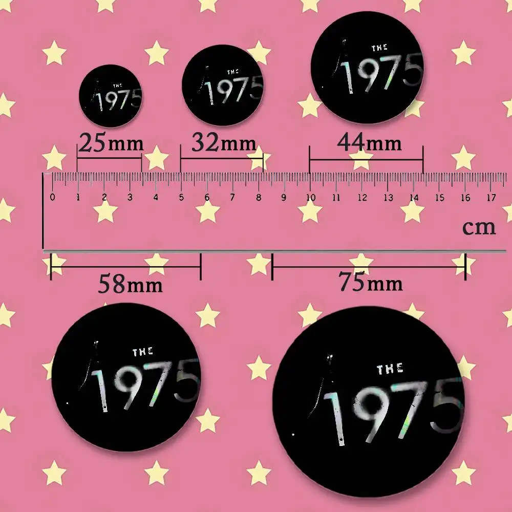 T-The 1975 Band Badges 25 32 44 58 75 mm Round Customizable Wholesale Fan goods Self-made fan freebies