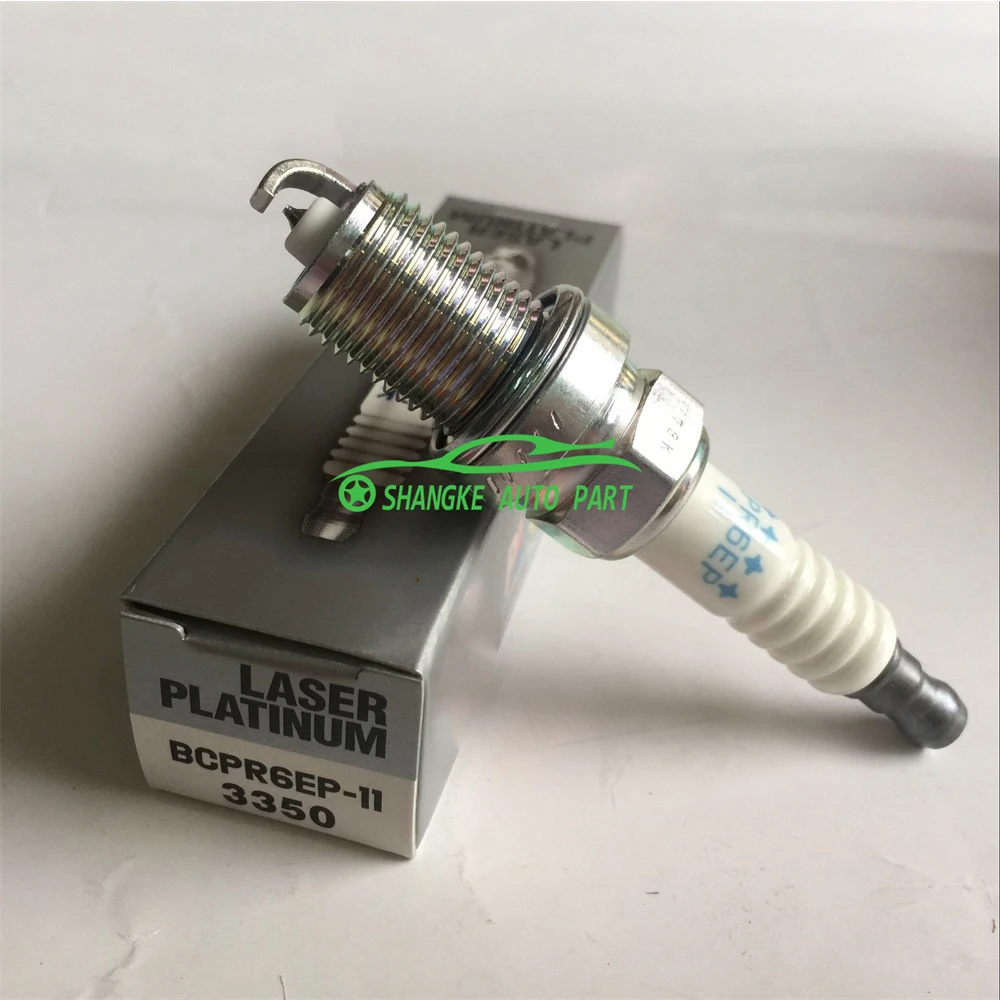 Original Laser Double Platinum Spark Plug OEM  3350 BCPR6EP-11  BCPR6EP11 FOR HHonda CRX Civic TToyota Camry LLexus ES250 MMazda