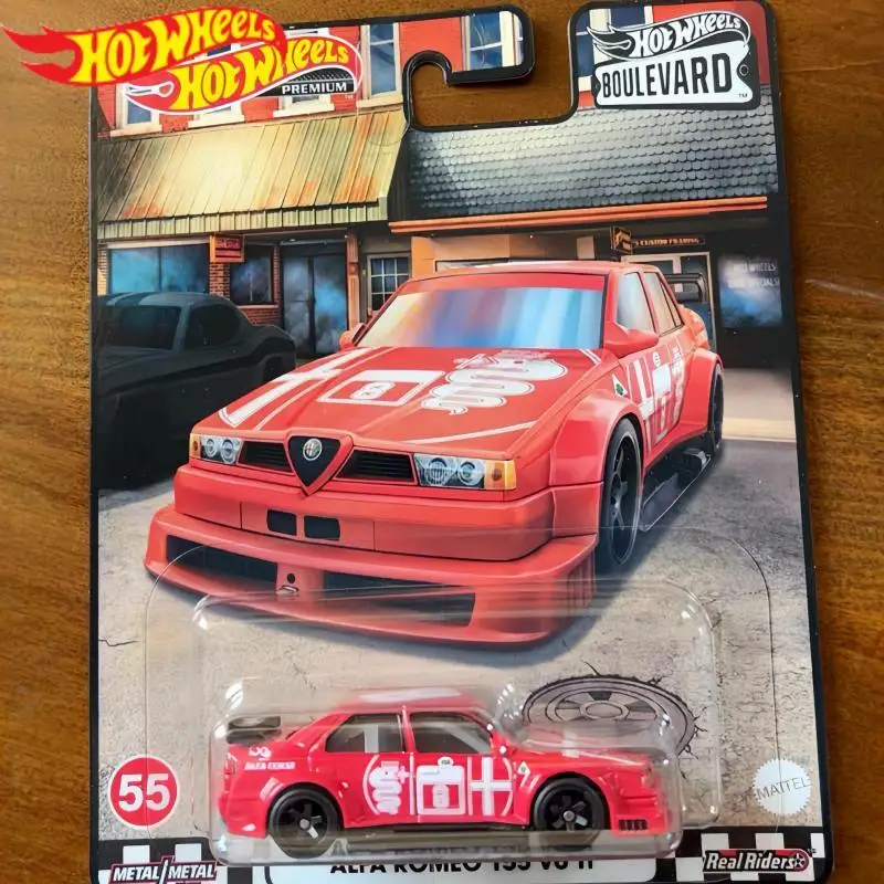 

Hot Wheels GJT68-55-HCP34Cars PREMIUM BOULEVARD ALFA ROMEO 155 V6 Ti 1/64 Металлическая литая под давлением модель Коллекция игрушечных транспортных средств Подарок для мальчика