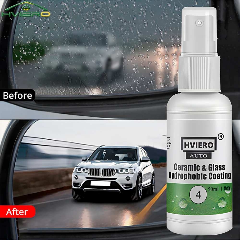 

Керамическое стекло, нано-гидрофобное покрытие, защита от дождя, 20/50/100 мл, непромокаемый агент для лобового стекла, спрей для удаления автомобиля, аксессуары для полировки