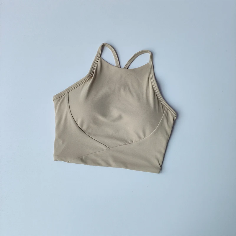 Summer Sports Underwear Women\'s Fitness Running Camisole Shockproof and Sagging Sexy Beauty Back Yoga Bra Quick Drying