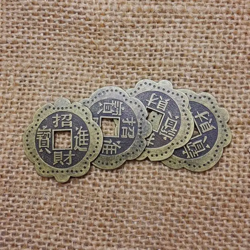 5/10/20pcs Plum Blossom Coins Chinese Feng Shui Coins Wealth Lucky Charm Ancient Coins Prosperity Protection Good Fortune
