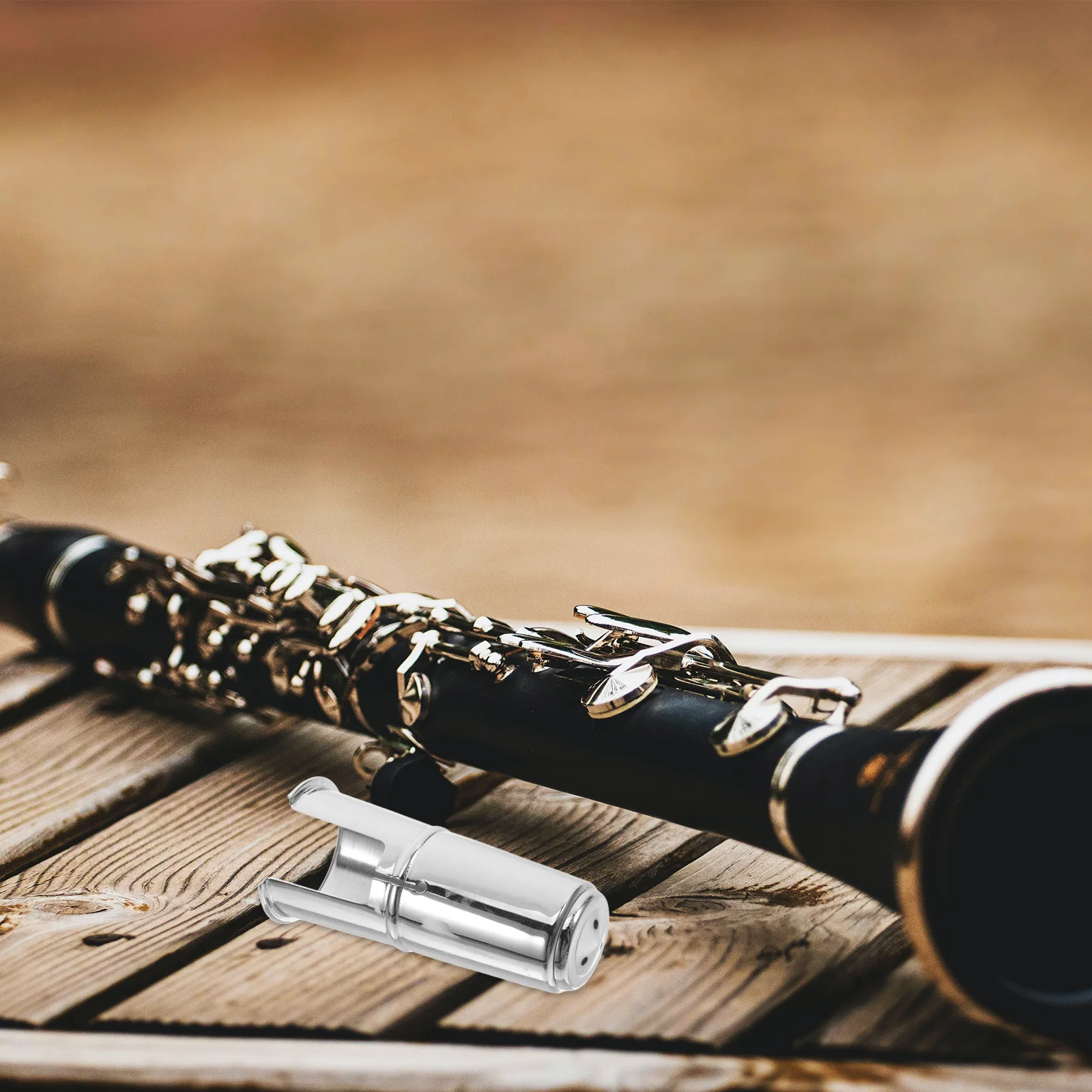 

Clarinet Nickel-Plated Protective Cap Silver Metal Cover Plug Compatible for Alto Saxophone Clarinet Mouthpiece