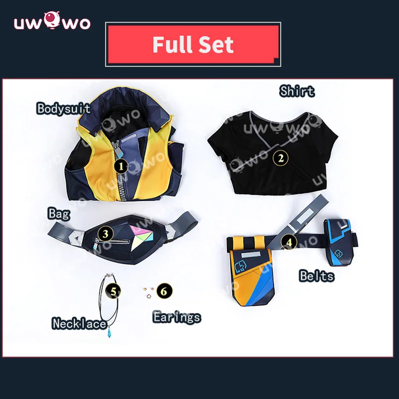 UWOWO Collab Series:Game Valoranttt Waylayy Cosplay Costume Halloween Costumes Suit XS-3XL