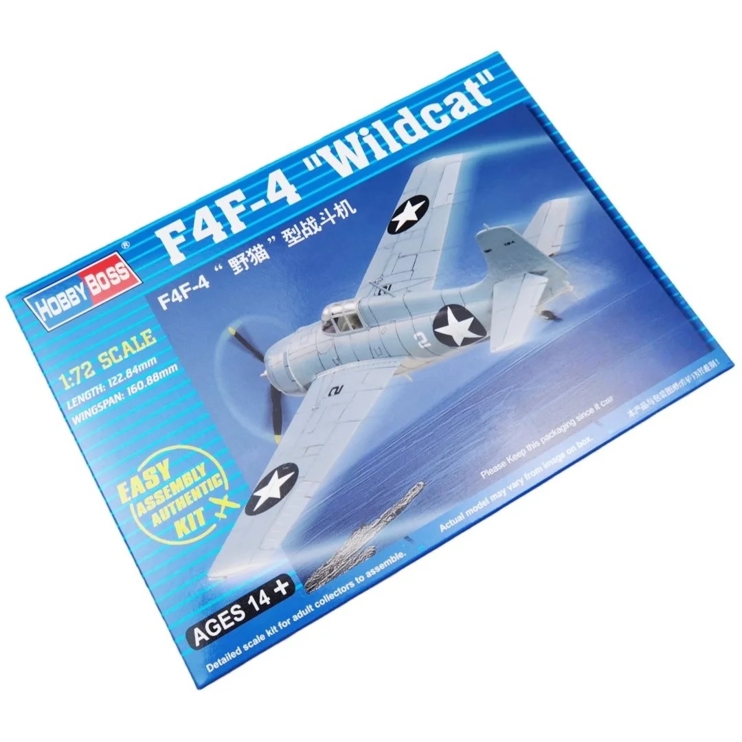 TRUMPETER 1/72 F4F-4 Wildcat Fighter Plastic Assembly Puzzle Model