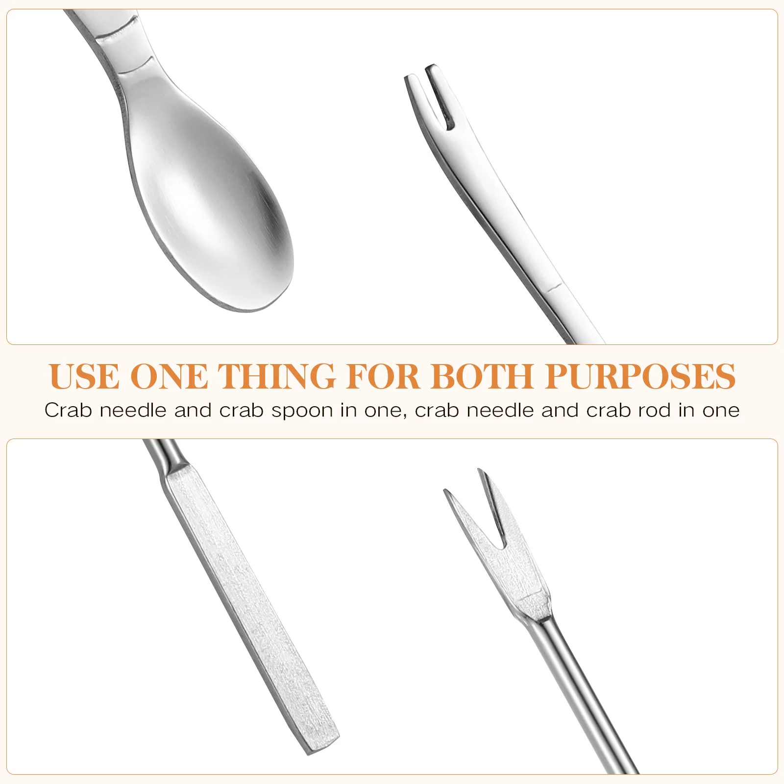 

Seafood Set Stainless Shellfish Crackers Set Steel Crab Crackers Lobster Clamps Shellfish Opening Kit Kitchen Accessories