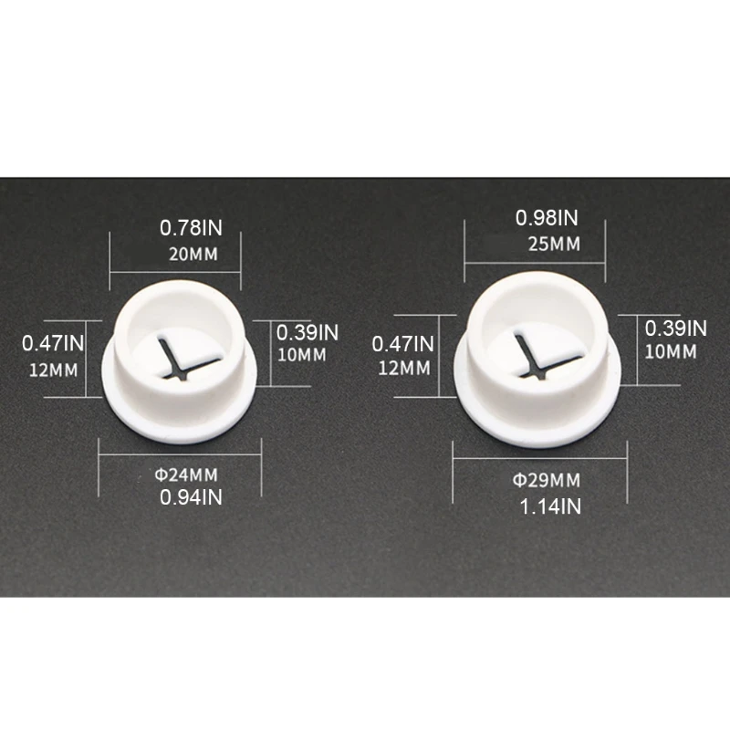 10 Cái Dây Cáp Grommets Nội Thất Lỗ Bìa cho Văn Phòng Bàn PC Giấu Cáp