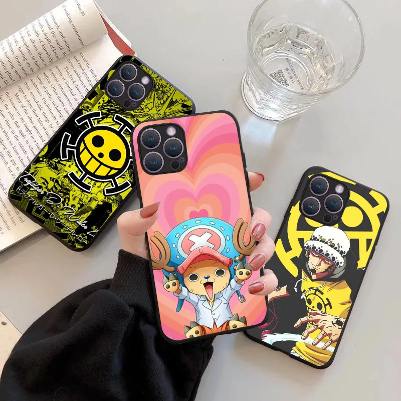 KP-13 Chooper Trafalgar Law Soft Silicone Case For iPhone 11 12 13 Mini 14 Pro Max Plus