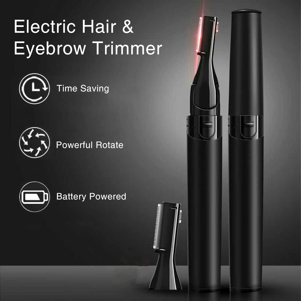 1Pcs Multifunctional Electric Eyebrow Trimmer Painless Mini Razor Portable Razor Shaver Epilator for Women