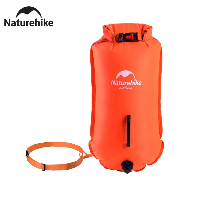 

Сумка-поплавок Naturehike для хранения, водонепроницаемая, с регулируемым ремнем, 3 слоя, надувная, для плавания и дрифтинга
