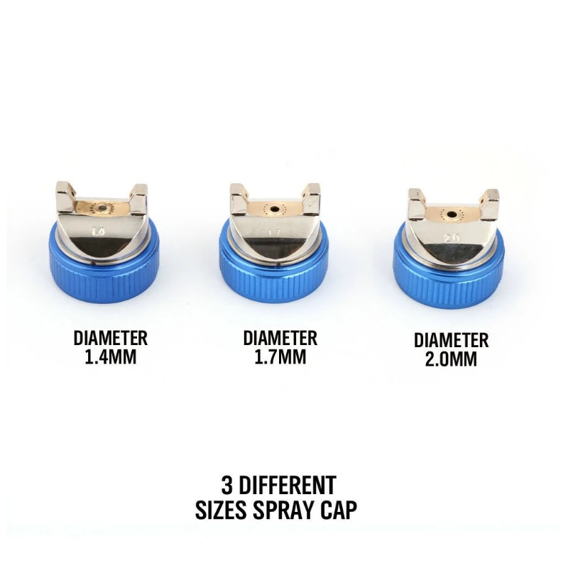 Nozzle Nozzle Steel Sppray REPLACE 3 Ukuran Diameter 1.4 1.7 2 mm