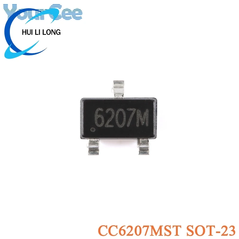 20pcs CC6207ST CC6201ST CC6207MST SOT-23 SOT23 All-pole Low-power Hall Effect Switch Sensor IC Chip