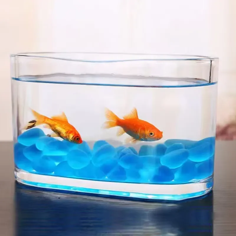 Factory Wholesale Cheap Office Table Decoration Fish Home Mini Aquarium Fish tank Portable Glass Fish tank Aquarium