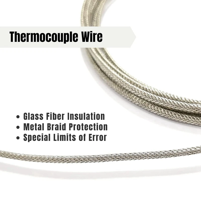 AC88-TCE-K02H3-100 K-Typ-Thermoelement-Metallsonde, geeignet für Ofen, K-Typ-Eingangsinstrument, Thermoelementsensor