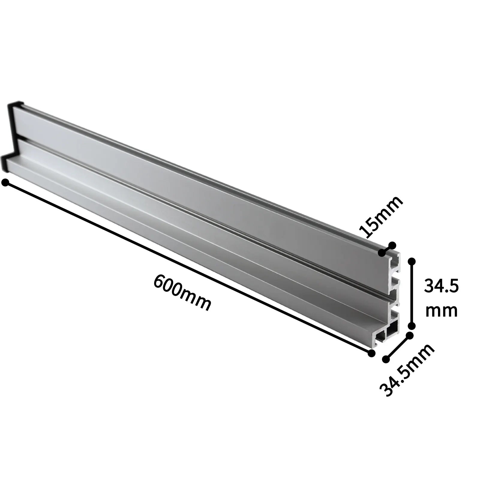 Aluminiowy płot routera 75 typ T gąsienica do obróbki drewna t-raily wsporniki przesuwne ukośny płot DIY narzędzia do obróbki drewna 600 800mm