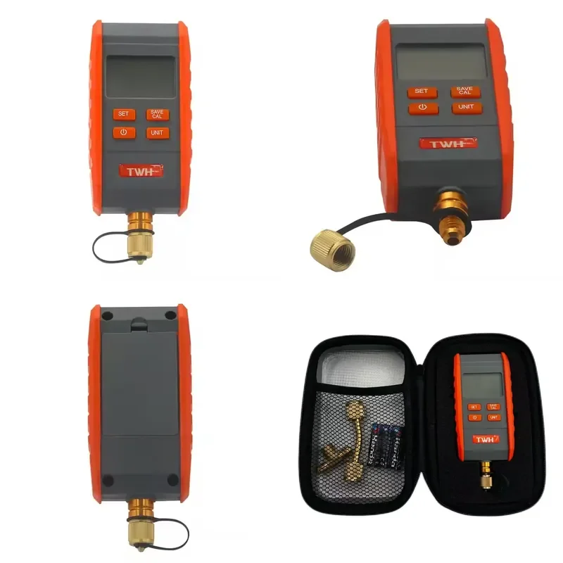 High Quality Durable TWH HBS-J1 Digital Vacuum Gauge HVAC 1 Year Warranty Easy Use Absolute Pirani Sensor 0-10000Pa