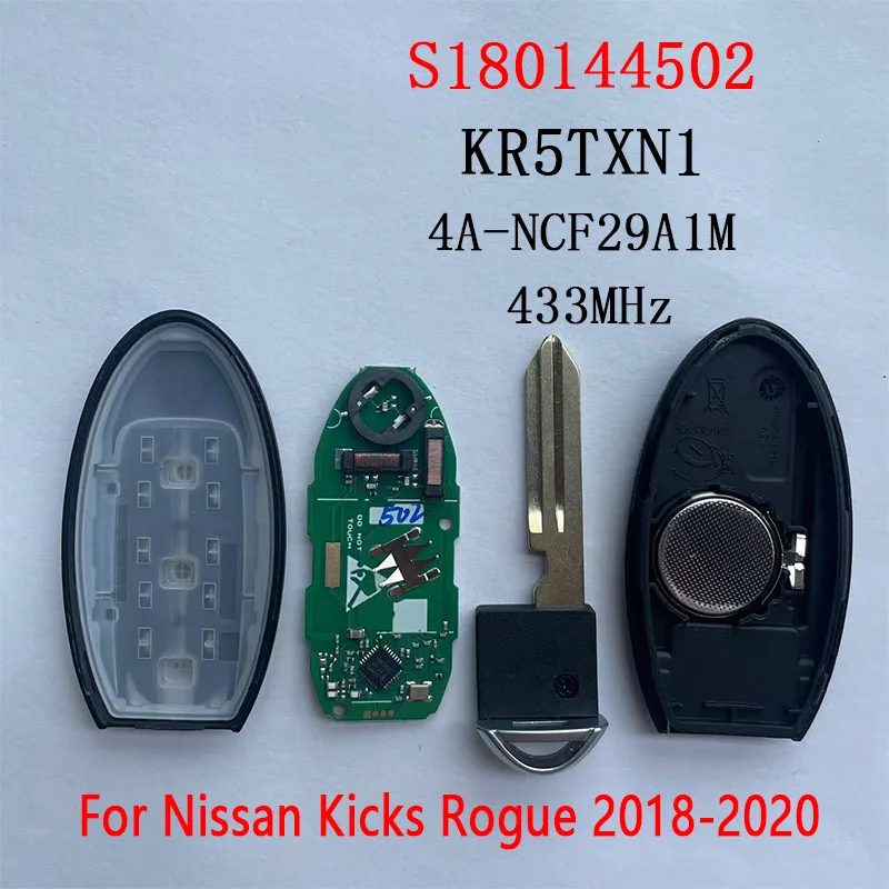 

Baby key Smart Key for Nissan 2018-2019 Kicks Rouge Remote 433Mhz 4A S180144502 KR5TXN1 285E3-5RA0A