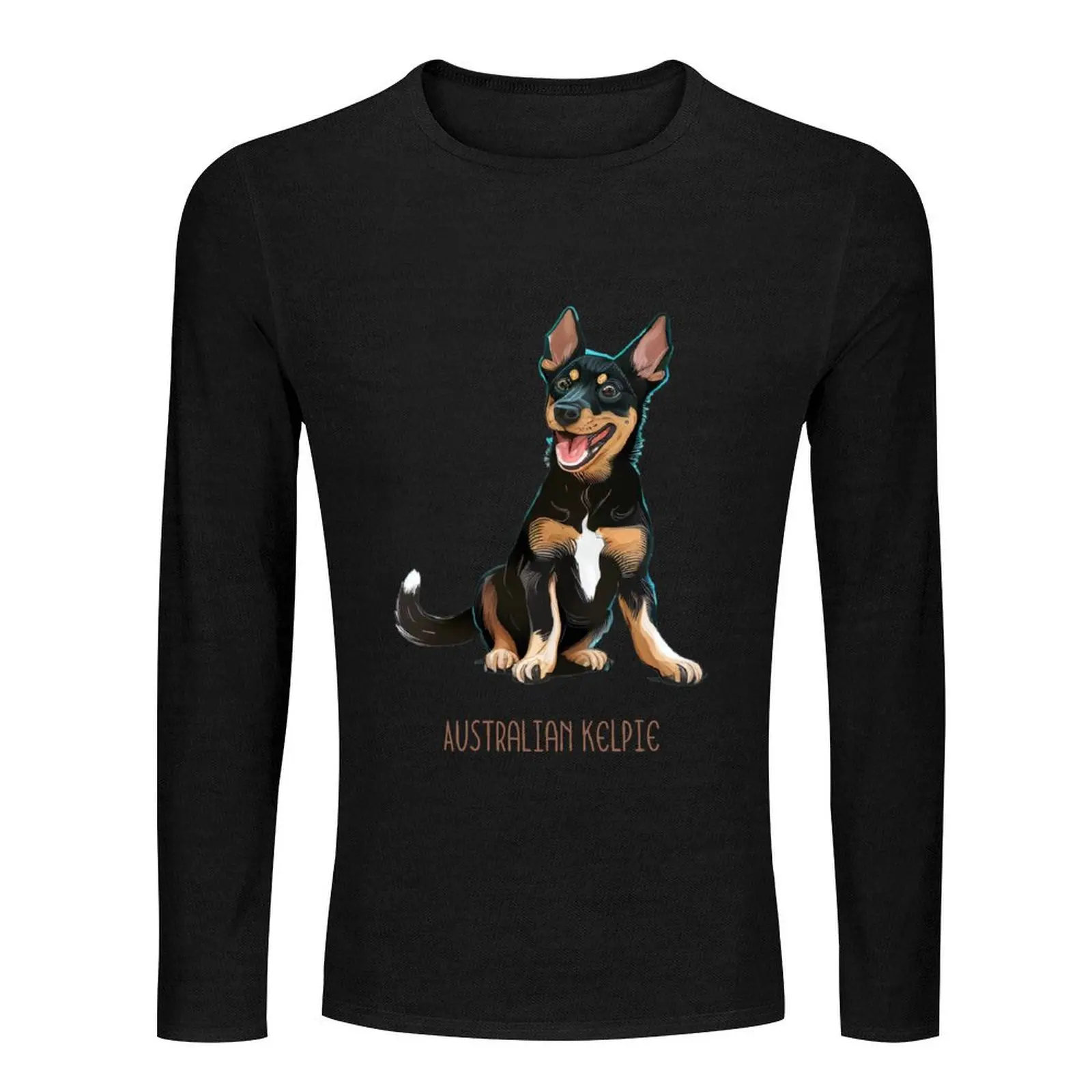 Australian Kelpie Long T-Shirt korean fashion cute clothes custom t shirts design your own t shirt man mens clothes