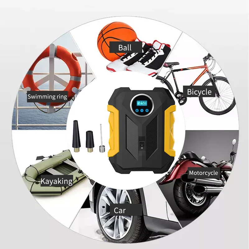 Bomba de aire para coche de 35L/min, bomba de compresor de aire para coche de 150PSI, Inflador de neumáticos de coche DC12V para coches, motocicletas y bicicletas