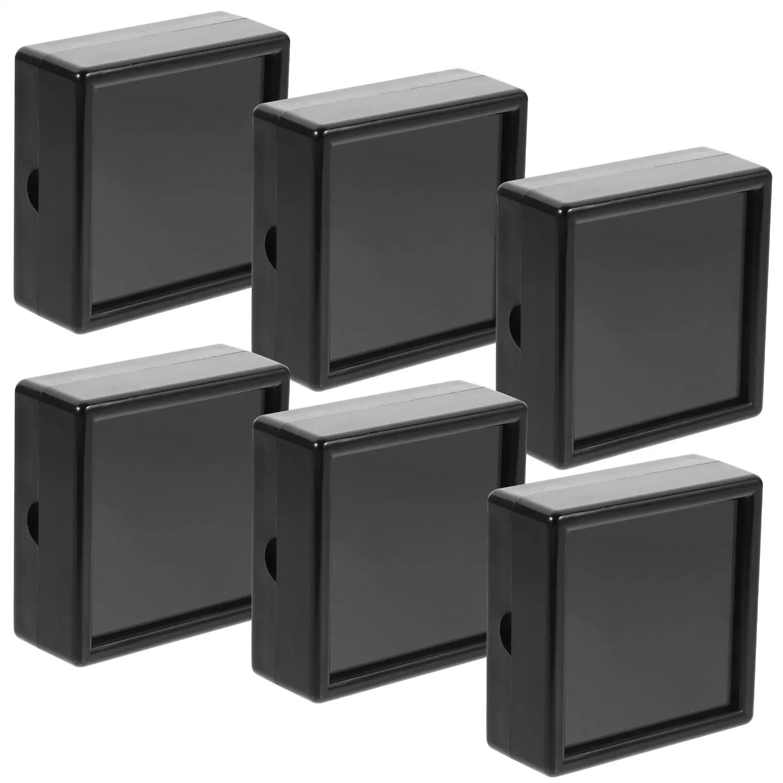 

6 Pcs Gemstone Display Boxes Clear ABS Cases for Rings Medals Jewelry Storage Lightweight Compact Size Brooch Pin Box