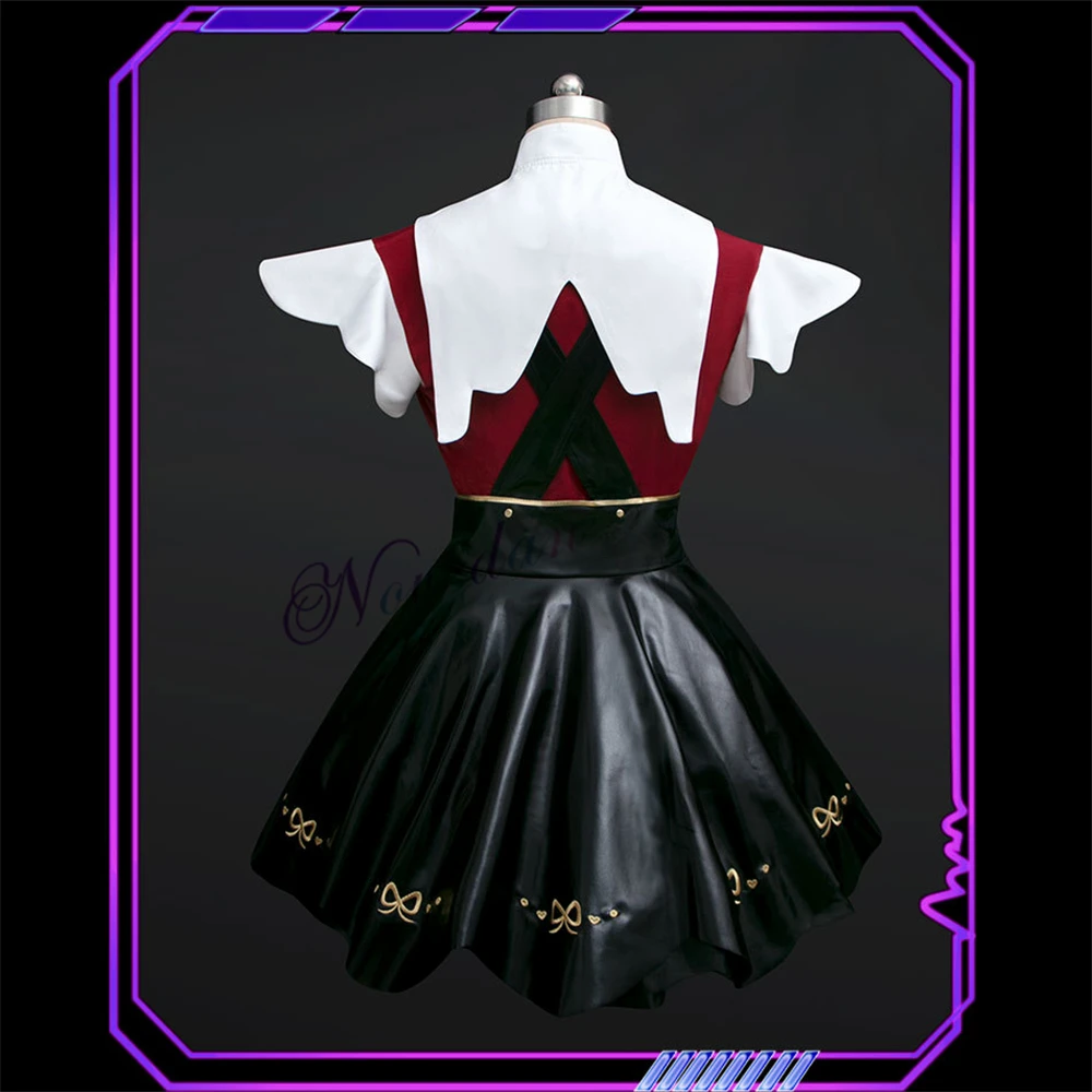 Jeu Needy Girl Overdose Cosplay Costume avec perruque, Anime JK Uniform, ensemble jupe en cuir, Abyss KAngel, Ame Chan