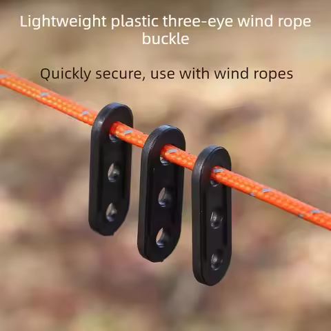 100Pcs Fastener Tent Guy Line Runners Guyline Rope Lock Tensioner Camping Caravan Rope Fixing Buckle Adjustment Buckle