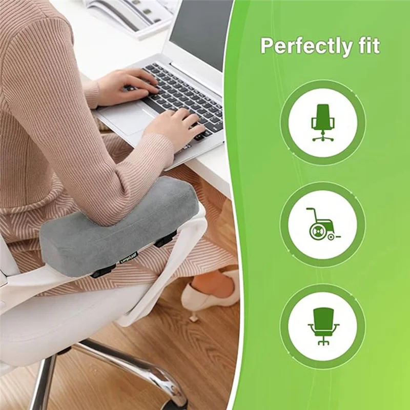 M11K-2 pezzi comode coperture per braccioli per sedia da gioco per alleviare la pressione dei gomiti e dell'avambraccio