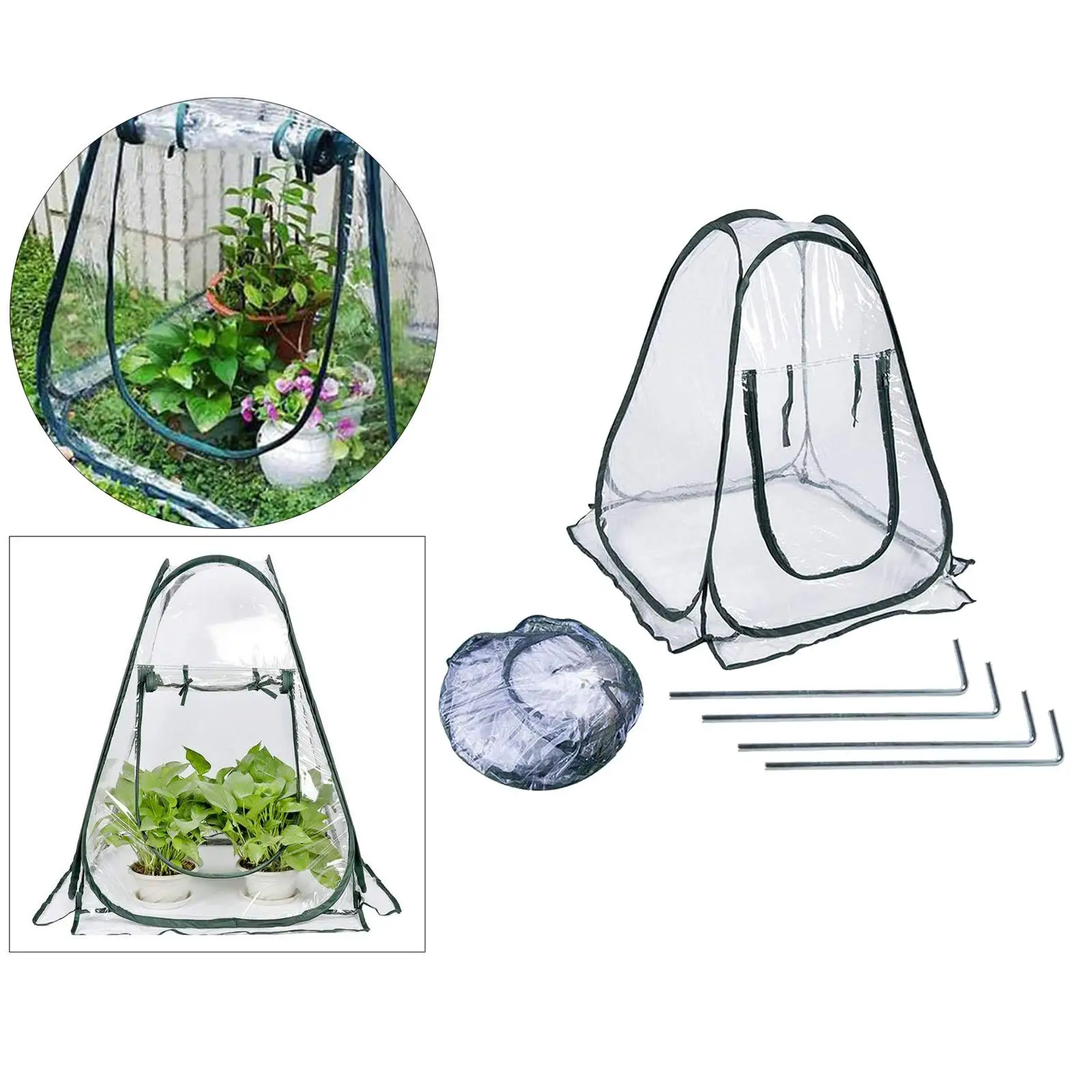 Plant Row Conservatory Storage 5 Collapsible Protective for Plants Herbs