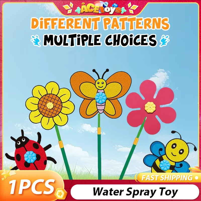 

Water Spray Toy Parent-Child Interaction Fun Cartoon Creative Fun Multi Angle Cute For Outdoor Garden Floor Mounted Showerhead