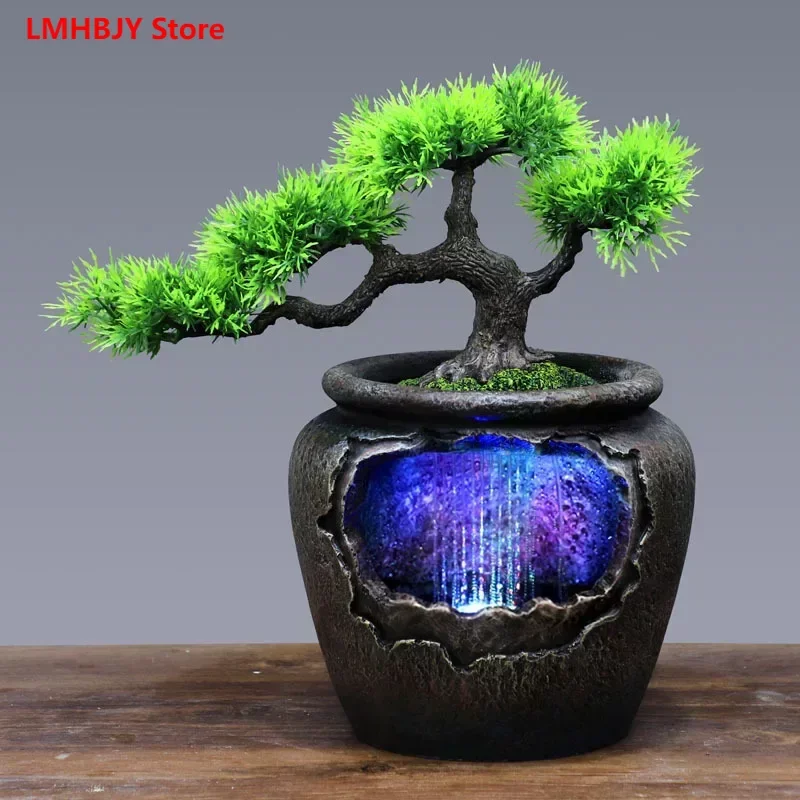 

New Rockery Water Dispenser Plant Tree Insertion Handmade Decorations Holiday Gifts Vases Home Furnishings and Store Decorations